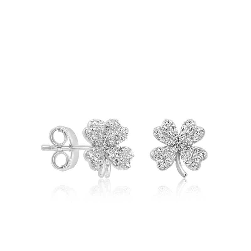Nistra Petal Luck Earrings | 925 Sterling Silver | For Women | With 925 Stamp And Certificate Of Authenticity | Silver (Rhodium Plated) (B0D9XRNSTM) Amazon Price History, Amazon Price Tracker