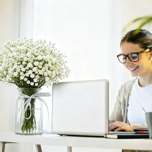 Satiskid 10 Pcs Gypsophila Artificial Flowers White Faux Babys Breath for Wedding Centerpieces, Home Decor, Fake Flowers Bouquet DIY Arrangements - Image 4