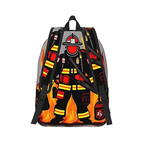 Mochila para enfermera EdWal con estampado de bombero para mujer 3