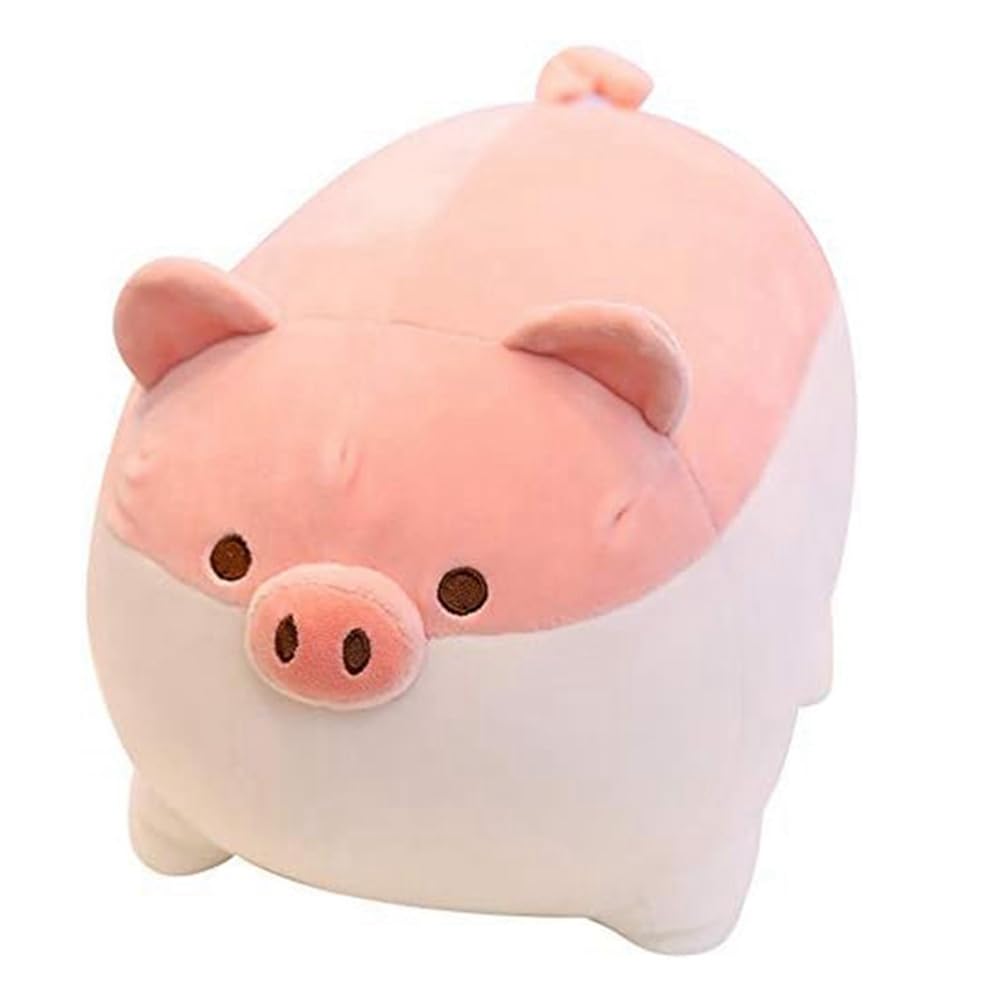 CTRLZS 1 Pcs Soft Fat Pig Plush Hugging Pillow Kids Birthday Gift Cute Piggy Stuffed Animal Doll Toy Gifts for Bedding
