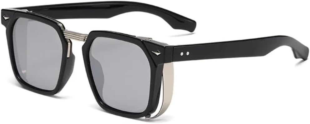 Rivets Steampunk Sunglasses Uv400 Unisex Luxury Shades Retro Fashion Eye Protection Eyewear