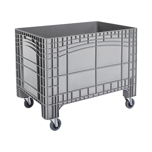 FRANKEL kaiserkraft | Caisse-palette | capacité 535 l | 4 roulettes pivotantes | gris