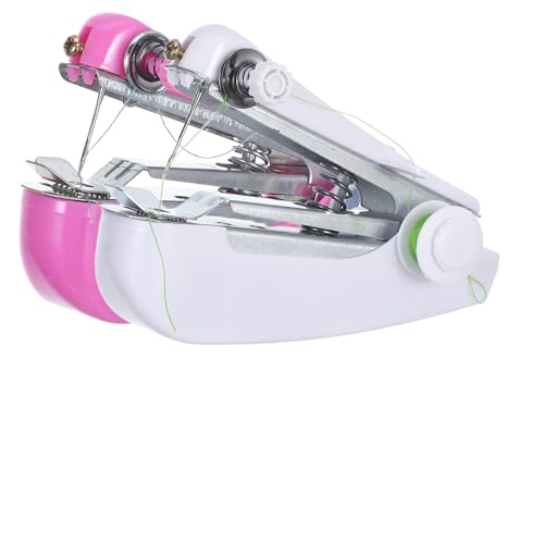 HOMSFOU 2 Conjuntos Kit De Máquina De Coser Mini Máquina De Coser De Máquina De Costura Para Principiantes Máquinas De Coser De Bolsillo Fácil De Operar Máquina De Coser Portátil Para
