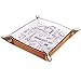 Tisch-Organizer, Büro-Ablage, solide Würfelhalter, faltbar, modern, KTV Home Schnalle, PU-Leder, quadratisch, Brettspiel, Farbe Graffiti, Farbe Graffiti, 16 x 16 cm