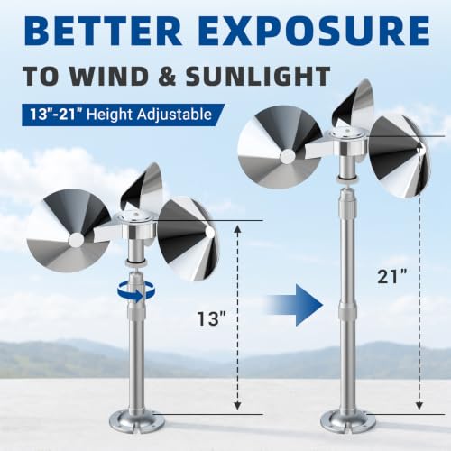 Ahuyentador de pájaros para huerto y jardín con rotor reflectante resistente al viento 6