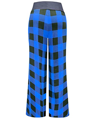 Image of NEWCOSPLAY Women's Comfy Pajama Pants Casual Drawstring Palazzo Lounge Wide Leg Pants