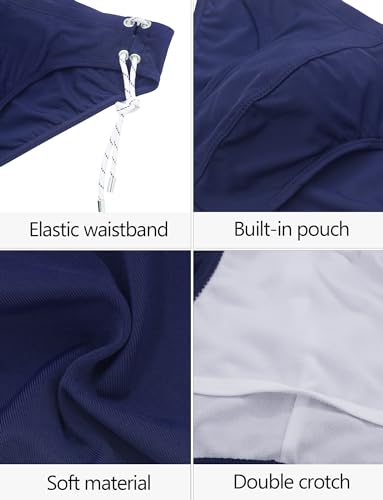 AIEOE Men Low Rise Swim Briefs Quick Dry Athletic Swimsuit Bikini Pouch Swimwear Side Lace Up3