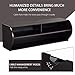 Tangkula Wall Mounted Media Console, Floating TV Stand Cabinet, 2 Tier Modern Wall Mount TV Component Shelf for Home Living Room Office, Wall Mounted Audio/Video Shelf (Coffee)