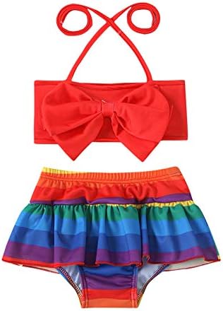 Mädchen Zweiteiliger Badeanzug Mit Blumenprint – Verstellbare Träger, Weicher Und Schnell Trocknender Stoff, Perfekt Für Strand Und Schwimmbad