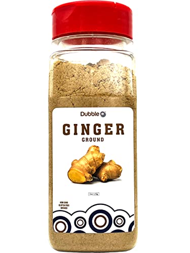 Ground Ginger Powder - 6 Oz - Non Gmo, Kosher, Halal, And Gluten Free - Premium Quality Ginger - Dubble O Brand #TOP4