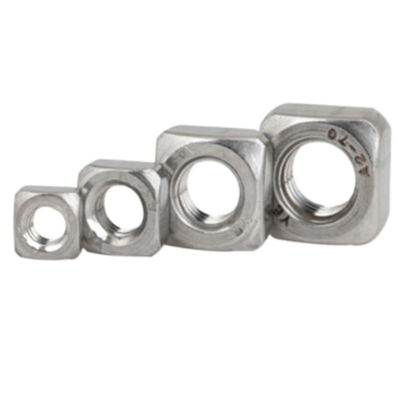304 Stianless Steel Square Nut 5-50pcs DIN557 M3 M4 M5 M6 M8 M10 M12(M6 20pcs)