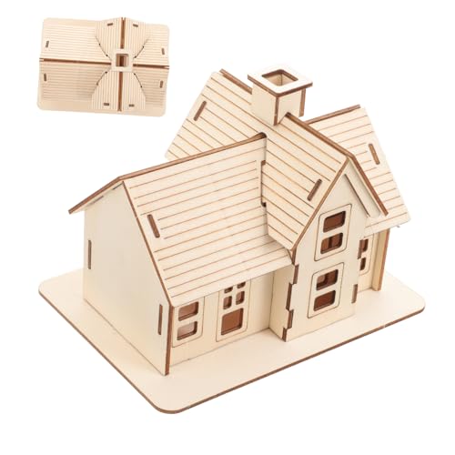 QUMIIRITY Puzzle Maison Bois DIY pour Adultes Modèle de Petite Maison Bois à Assembler Kit Miniature Créatif pour Décoration et Cadeau
