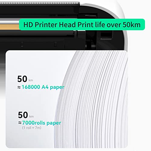 KKcare Impressora de papel a4 original transferência térmica direta impressora sem fio móvel 210mm m