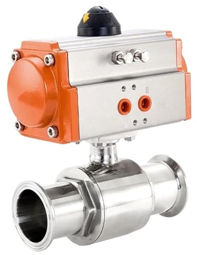 Vanne pneumatique sanitaire acier inoxydable de haute précision - 2