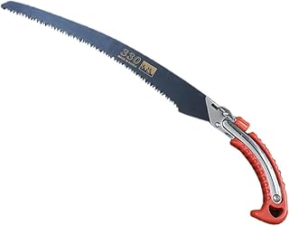 GANAZONO Disassemble Curved Handle Pruning Saw with Three-Sided Sharpened Teeth for Garden and Fruit Tree Trimming, Household Wood Cutting Tool with Iron Handle