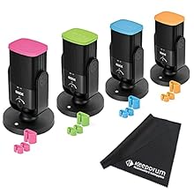 Bundle of 4 NT-USB Mini Microphones and Rode-Colors Colour ID Set All-in-one podcast/streaming solution with the free Rode Connect software High-quality audio recording via USB microphone ROde COlors for colour assignment of the microphones in the mi...