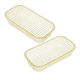 Rangement polyvalent : capable de contenir une variété d'articles divers, ce panier est idéal pour garder votre espace bien rangé, panier de rangement de bureau, panier de rangement en fil de fer