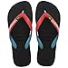 Havaianas Brasil Mix Flipflop, Schwarz/Roter Rubin, 29/30 EU