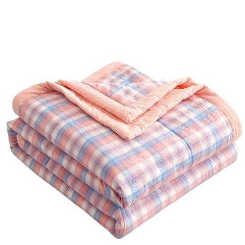 Copriletto estivo/primaverile in cotone, 220 x 240 cm, reversibile, motivo patchwork, trapuntato, per letto matrimoniale, con fodera e coperta trapuntata