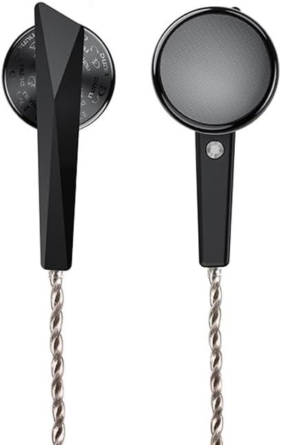 DUNU Alpha 3 Dynamic Driver in-Ear Headphone Hi-Res HiFi Flat Earphone 3.5mm 4.4mm Balanced 14.2mm Dynamic Wired Earbuds (Black 4.4mm), LE-ALPHA3