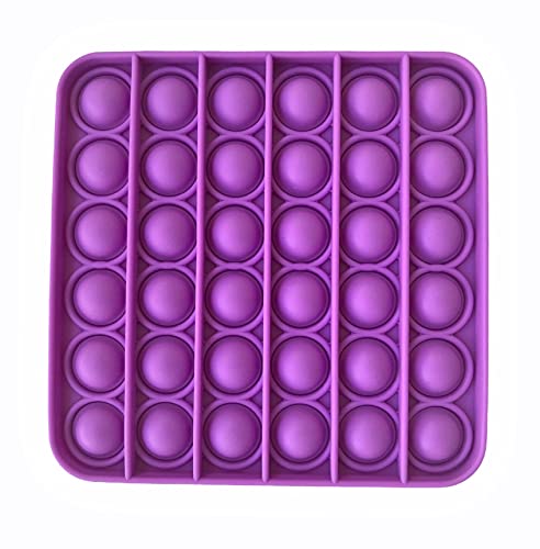 Image of LIVYU LIFE Push pop Bubble Fidget Toy, Stress Relief and Anti-Anxiety Tools Sensory Toy for Autism ADHD to Relieve Stress for Kids and Adults ( Purple)