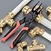 Push-Fit Disconnect Tong Tool, Multi-Sized Removal Tool for 1/2in 3/4in 1in Push-to-Connect Fittings, Quick Release Plumbing Tool