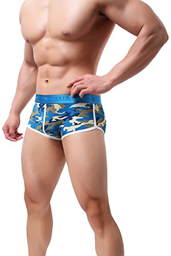 Mens Camo Breathable Underwear Low Rise Boxer Briefs4