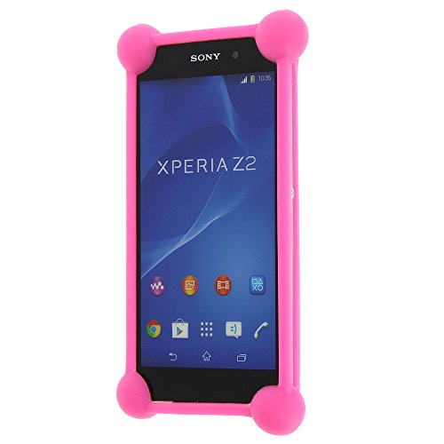 PH26 Vernee Thor Coque Bumper Antichoc Rose en Silicone de qualité by