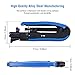Knoweasy Coax Compression Tool - Coax Crimper and RG6 Coaxial Crimper for RG6, RG59, and RG11 Cable F-Connectors