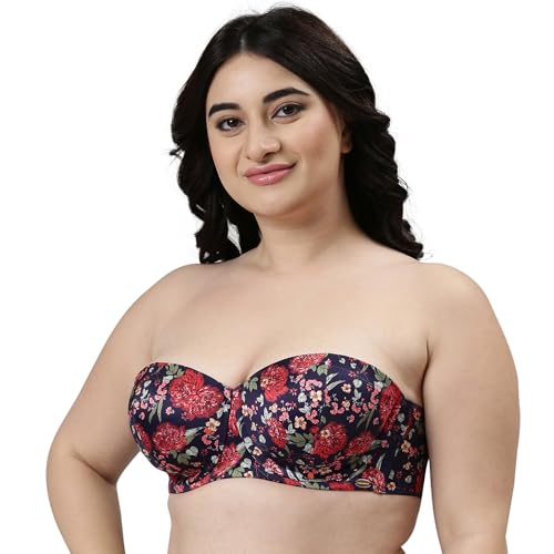 Image of Enamor Strapless Multiway Styling Women's T-Shirt Bra - Padded, Wired, Medium Coverage - F074 (Available in Plus Sizes)