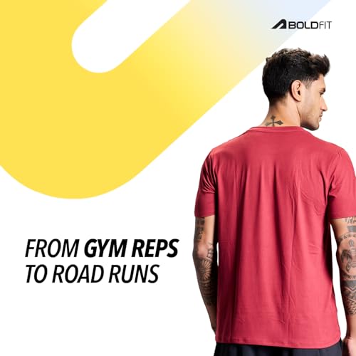 Image of Boldfit Tshirt for Man Regular fit Gym t Shirts for Men Workout Active wear t Shirt for Man Running Mens t-Shirts Running Tshirt for Men Workout Gym wear Mens