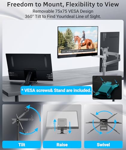 Image of Ingnok Touchscreen Monitor for Laptop,Dual USB C,15.6Inch FHD 1080P | 10 Point Touch,USB C mini HDMI for Laptop,Mac,mini PC,Built in Speakers,with Adjustable Stand,VESA,Lightweight,Eyecare