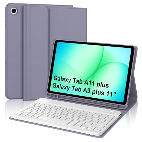 Funda teclado para Samsung Galaxy Tab A11 Plus con teclado Bluetooth extraíble QWERTY Español