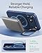 ESR Silicone Case for iPhone 17 Pro, Built-in Camera Stash Stand Compatible with MagSafe, Military-Grade Drop Protection Magnetic Phone Case for iPhone 17 Pro, Cloud Series, Navy Blue