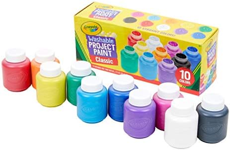 Washable Kid's Paint, Assorted Colors, Pack of 10