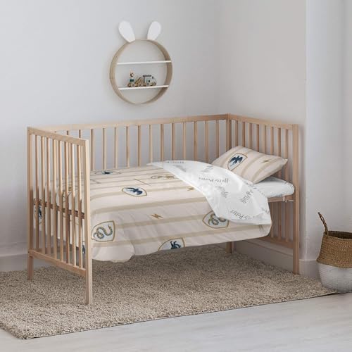 Housse de couette Hogwarts 115x145 pour lit bébé coton bio
