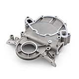 Cubierta de cadena de distribución de aluminio compatible con SB 289 302 351 Windsor 1968 a 1980 no Efi PCE265.1028(Silver)