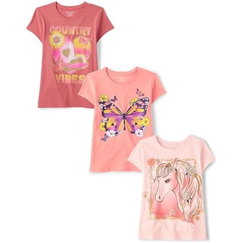 The Children's Place Girls' Graphic T-Shirts Cover