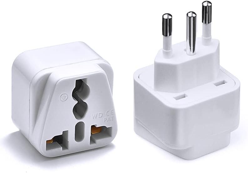 2Pack UK to Switzerland Plug Adapters Swiss Power Converter Grounded