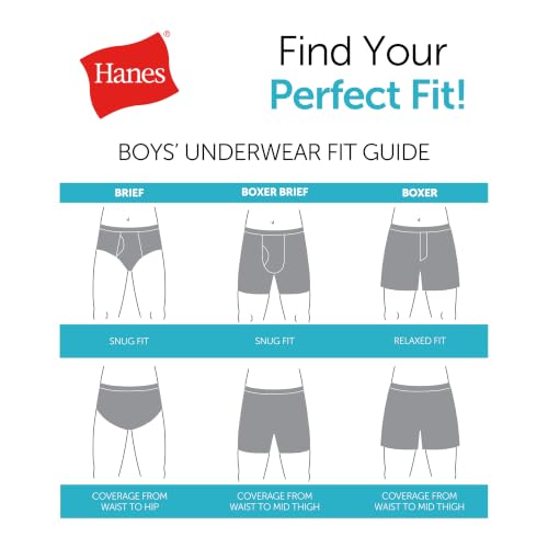 Image of Hanes Boys' Underwear Boxer Briefs Or Briefs Pack, 8 Or 12 Pack, Cotton Stretch Underwear for Boys & Toddler Boys