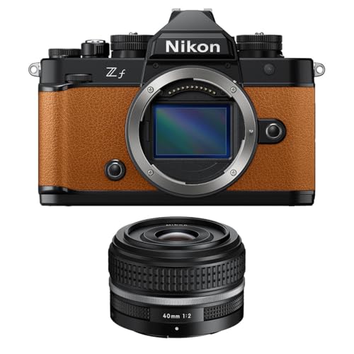 Nikon Z f Mirrorless Camera, Orange, with NIKKOR Z 40mm f/2 SE Lens