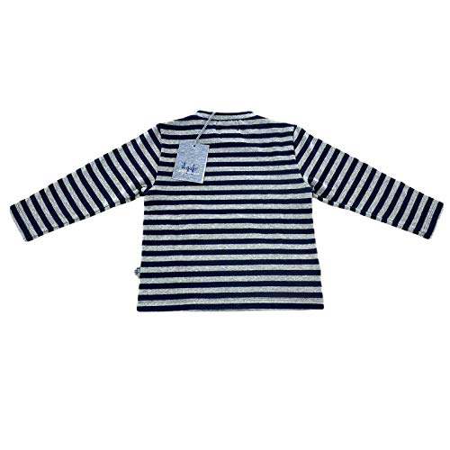 Conjunto Il Gufo para niña en gris y azul de dos piezas 2