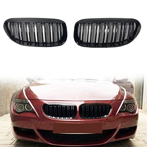 Grille de rein BMW Série 6 E63 E64 calandre noir brillant contre le vieillissement auto