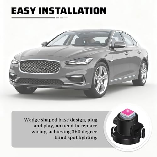Bombilla LED T4.2 para interior de auto 20 piezas miniatura 5