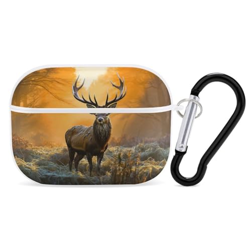 Airpod Pro ��2����/��1����p �Ő��̒��̎� �P�[�X�J�o�[ �ϏՌ��ی�P�[�X �L�[�`�F�[�������O�t�� ���h�~ �n�[�h PC �t���h���b�v �w�b�h�t�H���P�[�X �j�����p �z���C�g