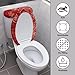 FUIALDOLG Stretch Toilet Lid Tank Lid Dust Cover Asian Red Dragon Machine Washable Toilet Seat Cover Pads Fits Most Size Toilet Lids for Bathroom Home Decor