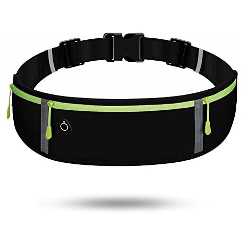 Water Resistant Running Waist Pack , Running Belt with Large Capacity, Sweat-proof Adjustable Elastic Strap and Headphone Hole, Ideal for All Mobile Phones up to 6.5 inch, For Running and Outdoor Cover