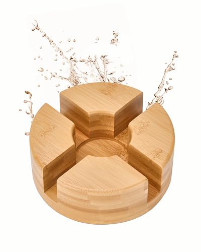 Doli Stövchen aus Bambus 5,5 x 15 cm - Handgefertigt - Stabil, Langlebig & Energiesparend - Aus Nachwachsenden Rohstoffen - Für perfekten Teegenuss