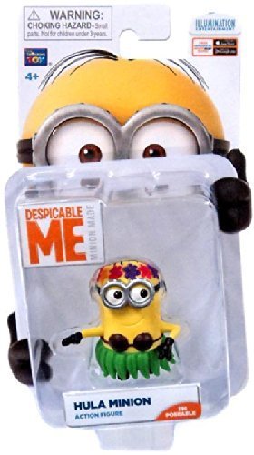 Despicable Me Minion Made Poseable 2 Inch Action Figure Hula Minion by Think Way