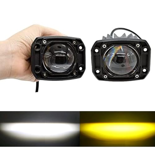 KITOCARTOP 3 Inch Flush Mount LED Pods Light Spot Driving Off Road Light 8D 30W Far & Wide Led Light Bar Cube Lights Offroad Fog Lights Fit for Offroad Trucks ATV UTV SUV Car